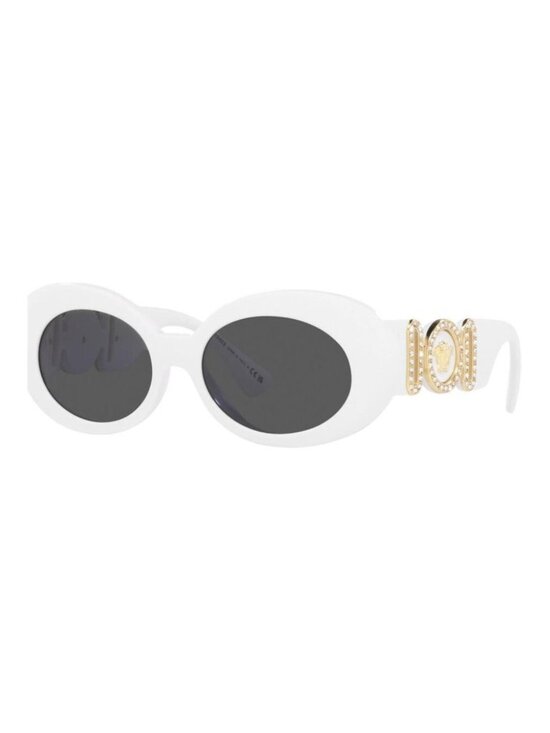 Versace Accessories - Versace Dark Grey Oval Ladies Sunglasses